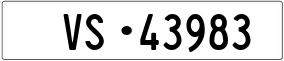 Truck License Plate